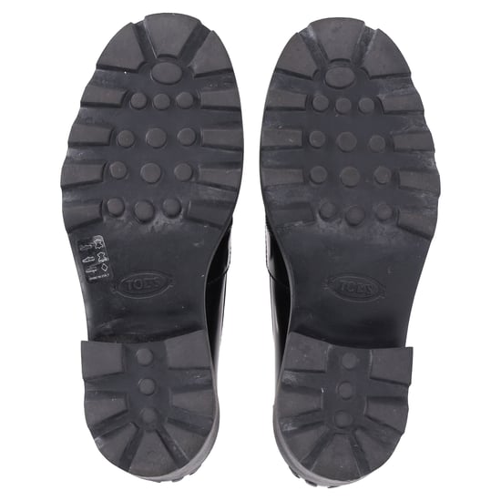 Tod's Plateau-Loafer mit Schnalle aus schwarzem Kalbsleder - Image 6