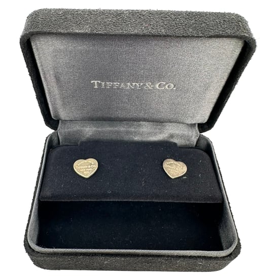 Tiffany & Co. Return to Tiffany Herzanhänger-Ohrstecker in Silber - Image 3