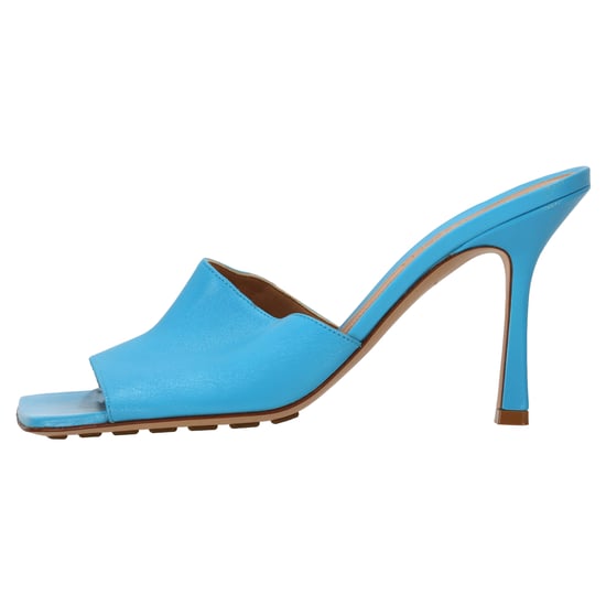Bottega Veneta Stretch-Mules mit Absatz aus blauem Lammleder - Image 2