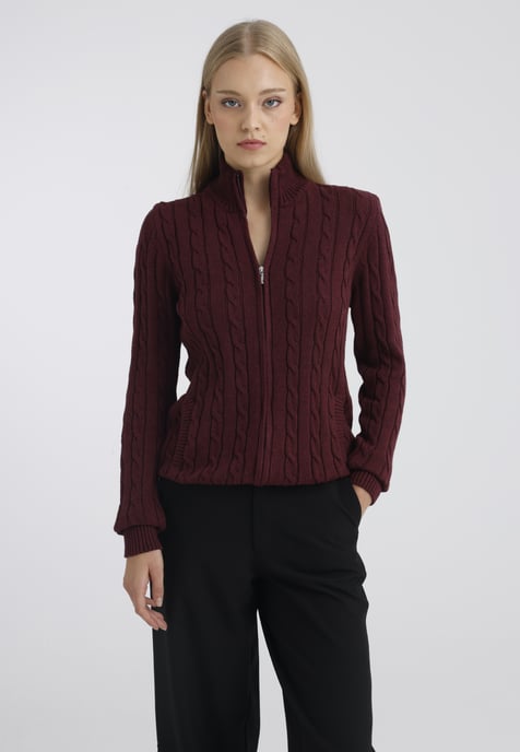 Strickjacke Strickjacke Mit Zopfmuster - Image 1