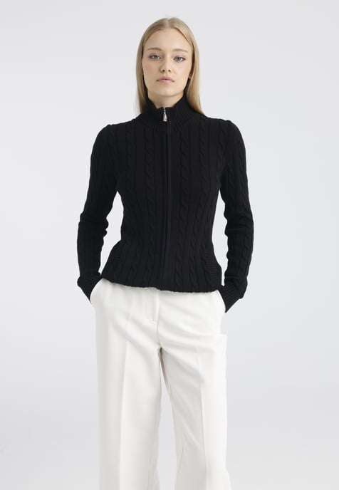 Strickjacke Strickjacke Mit Zopfmuster - Image 1