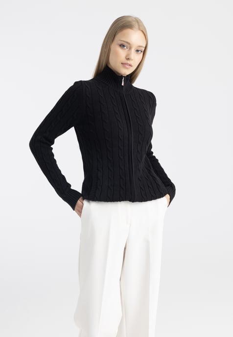 Strickjacke Strickjacke Mit Zopfmuster - Image 2