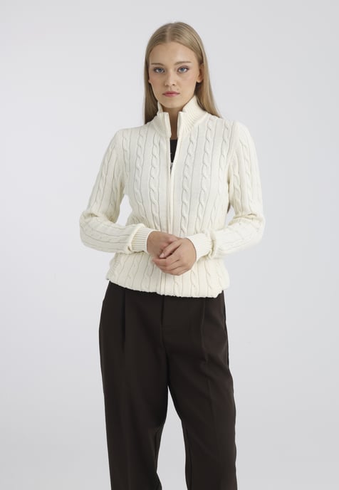 Strickjacke Strickjacke Mit Zopfmuster - Image 2