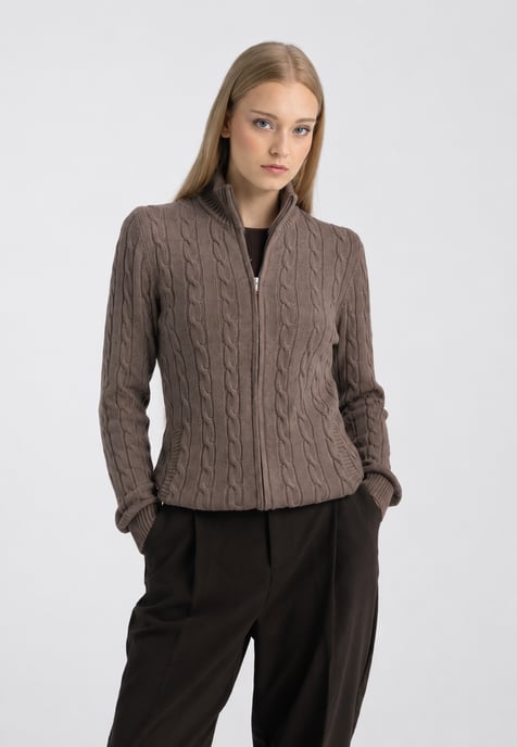 Strickjacke Strickjacke Mit Zopfmuster - Image 1
