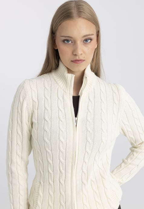 Strickjacke Strickjacke Mit Zopfmuster - Image 4