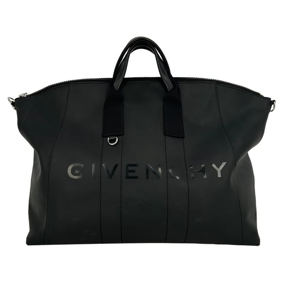 Givenchy Antigona Sporttasche aus schwarzem beschichtetem Canvas - Image 1