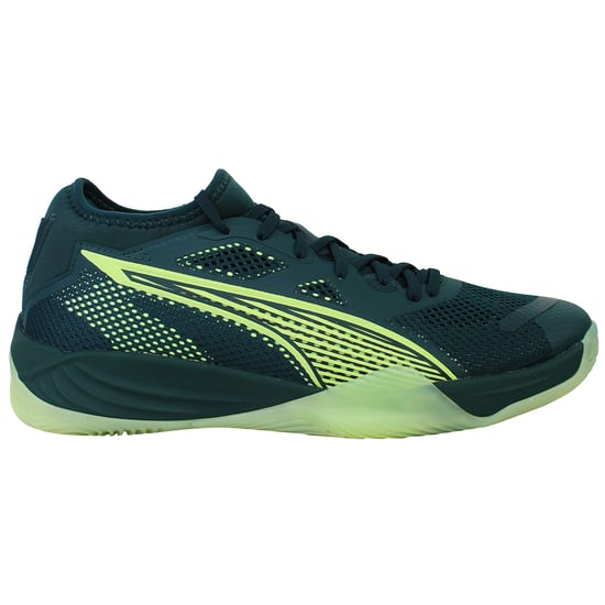Puma Eliminate Nitro SQD 4 Herren Dunkelgrüne Handballschuhe - Image 1