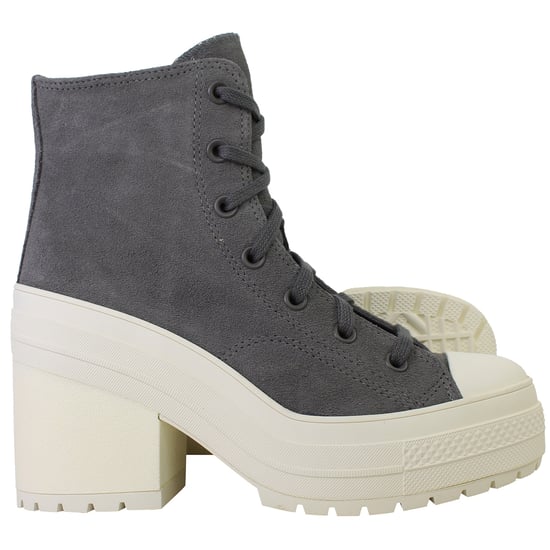 Converse Chuck 70 De Luxe Heel Hi Unisex Graue Schuhe - Image 4