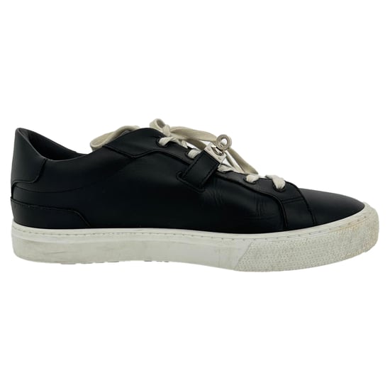 Hermès Day Low-Top Sneakers aus schwarzem Kalbsleder - Image 1