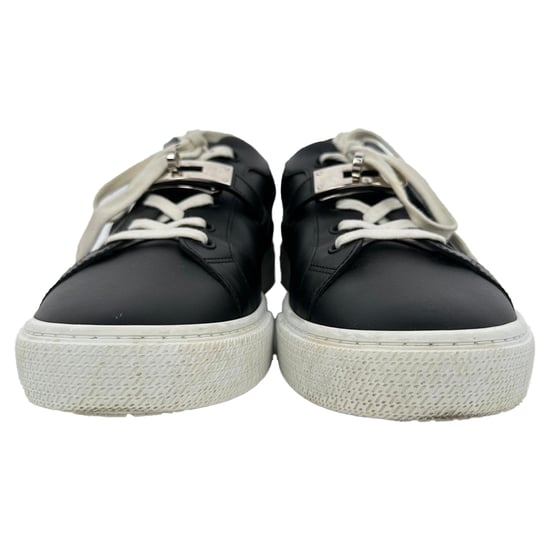 Hermès Day Low-Top Sneakers aus schwarzem Kalbsleder - Image 3