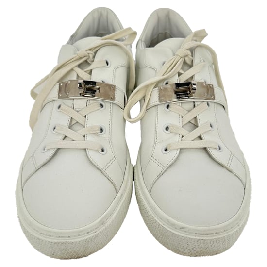 Hermès Day Low-Top Sneakers aus weißem Kalbsleder - Image 3
