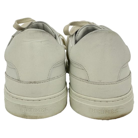 Hermès Day Low-Top Sneakers aus weißem Kalbsleder - Image 6