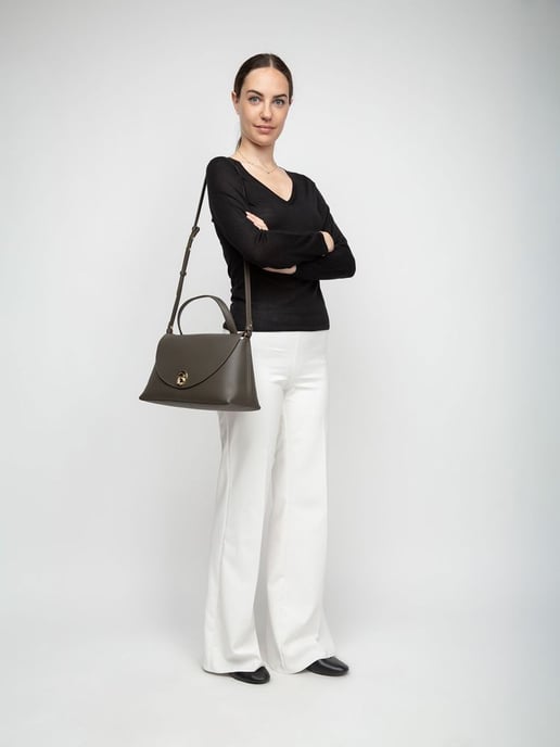 Coccinelle Top-Handle-Tasche Fango/Honig - Image 5