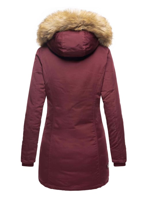 Marikoo Damen Winter Parka Karmaa mit abnehmbarem Kunstfellkragen - Image 3