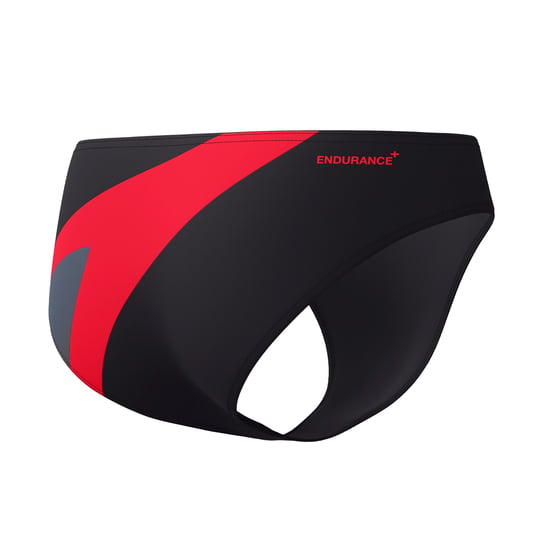 Speedo - "Hyperboom Splice" Schwimmshorts für Herren (Schwarz/Koralle) - Image 2