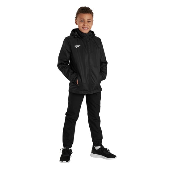 Speedo - "Club" Jacke, wasserfest für Jungen, Vaposhield-Material (Schwarz) - Image 4