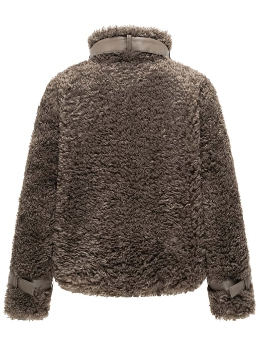Navahoo Damen Teddyjacke Wuschelwonne mit Schnallendetails - Image 3