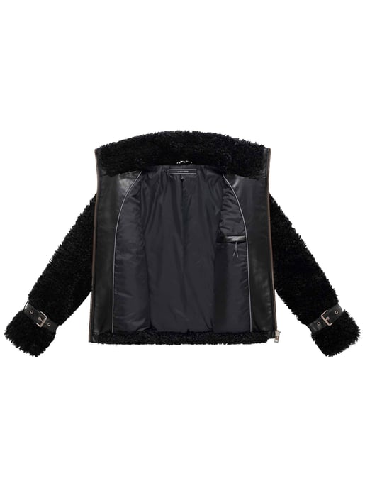 Navahoo Damen Teddyjacke Wuschelwonne mit Schnallendetails - Image 4