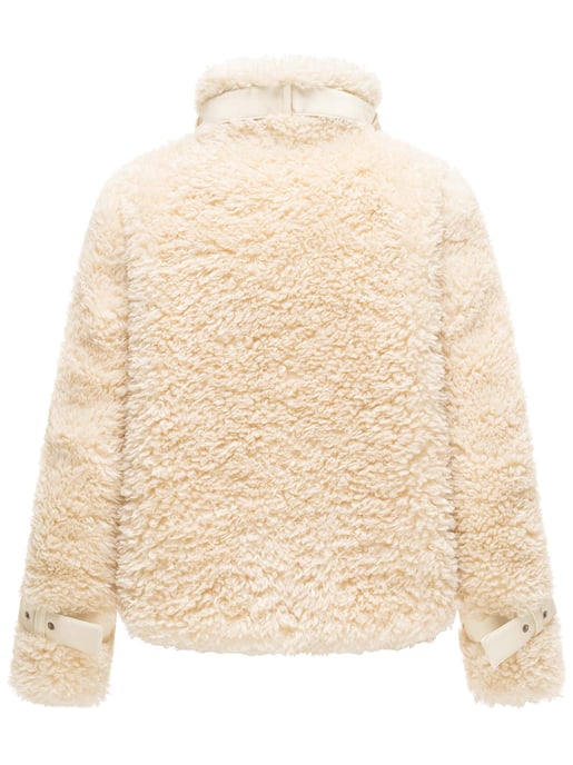 Navahoo Damen Teddyjacke Wuschelwonne mit Schnallendetails - Image 3