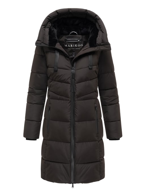 Marikoo Damen Winterjacke Natsukoo – warm, mit Teddyfell & Kapuze - Image 1