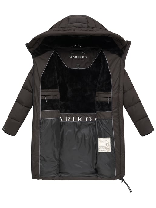 Marikoo Damen Winterjacke Natsukoo – warm, mit Teddyfell & Kapuze - Image 5