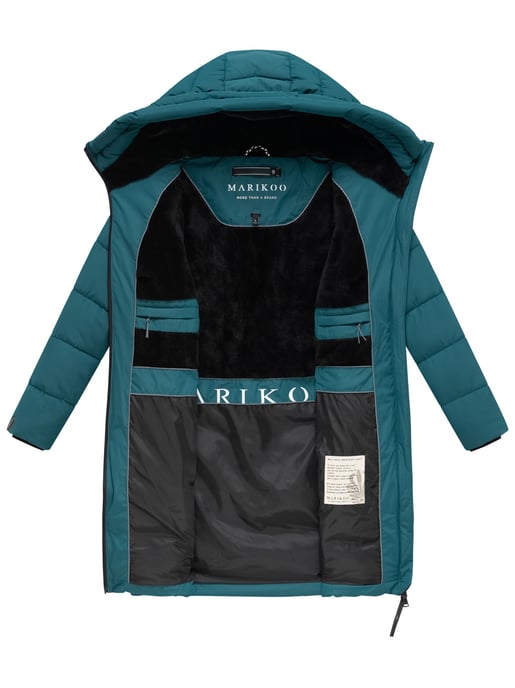 Marikoo Damen Winterjacke Natsukoo – warm, mit Teddyfell & Kapuze - Image 5