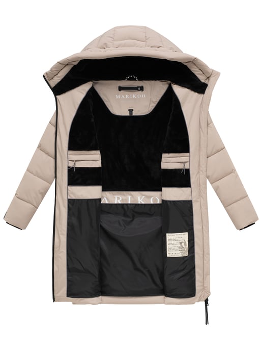 Marikoo Damen Winterjacke Natsukoo – warm, mit Teddyfell & Kapuze - Image 5