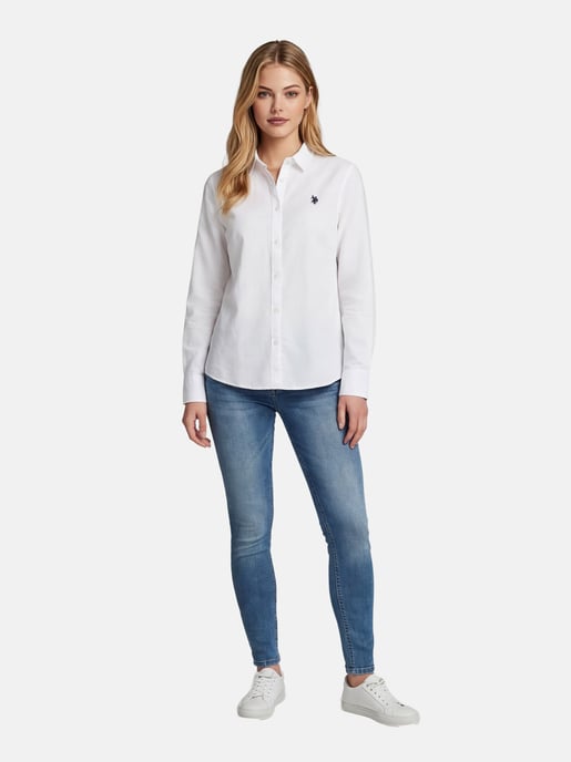 U.S. Polo Assn. Damen Leinenshirt aus Leinen-Baumwollmix - Image 4