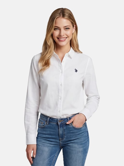 U.S. Polo Assn. Damen Leinenshirt aus Leinen-Baumwollmix - Image 5
