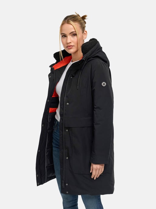 Marikoo Damen Winterparka Pakaami mit Teddyfutter - Image 6