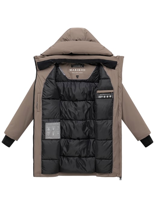 Marikoo Damen Wintermantel Polarhäschen mit Kapuze - Image 4