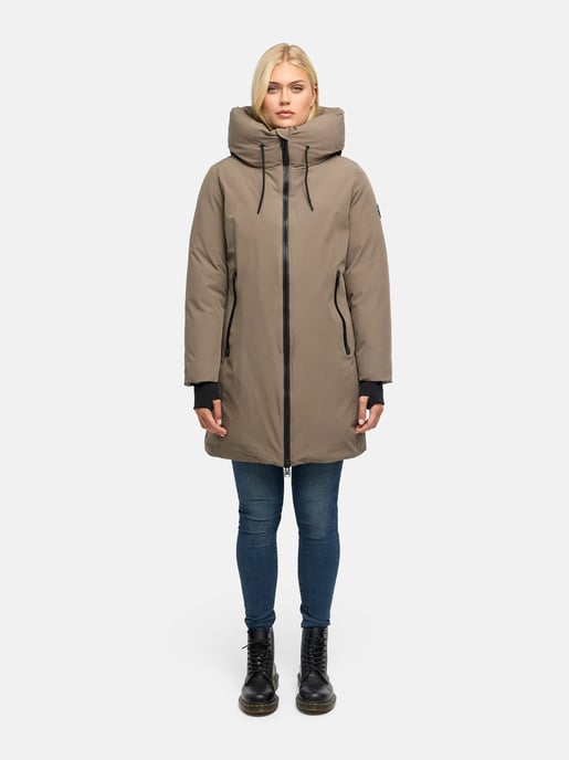 Marikoo Damen Wintermantel Polarhäschen mit Kapuze - Image 5