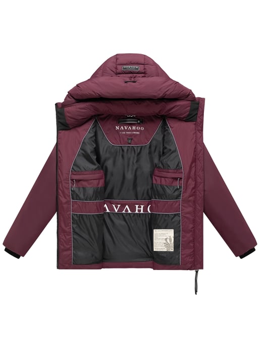 Navahoo Damen Winter Steppjacke Waldengel mit Kapuze - Image 4