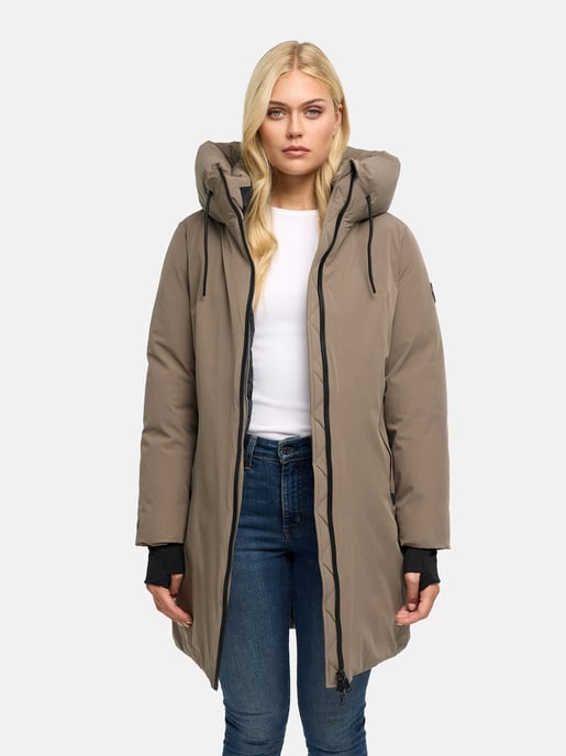 Marikoo Damen Wintermantel Polarhäschen mit Kapuze - Image 6