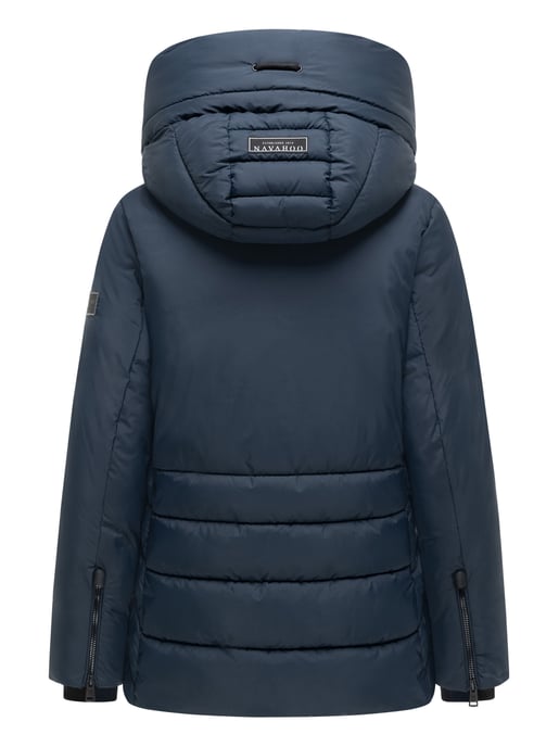 Navahoo Damen Winter Steppjacke Waldengel mit Kapuze - Image 3