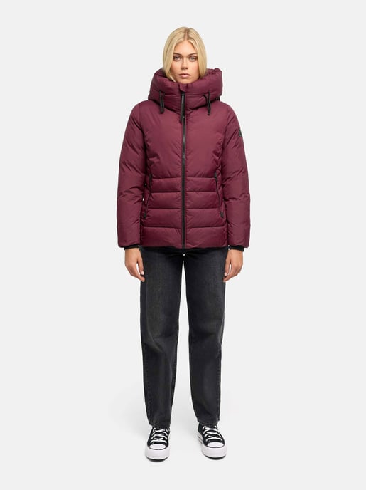 Navahoo Damen Winter Steppjacke Waldengel mit Kapuze - Image 5