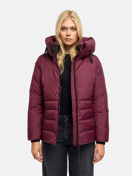 Navahoo Damen Winter Steppjacke Waldengel mit Kapuze - Image 6