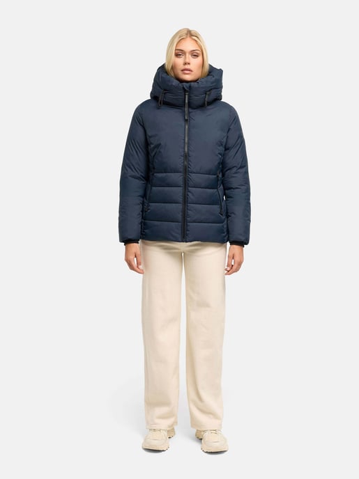 Navahoo Damen Winter Steppjacke Waldengel mit Kapuze - Image 5