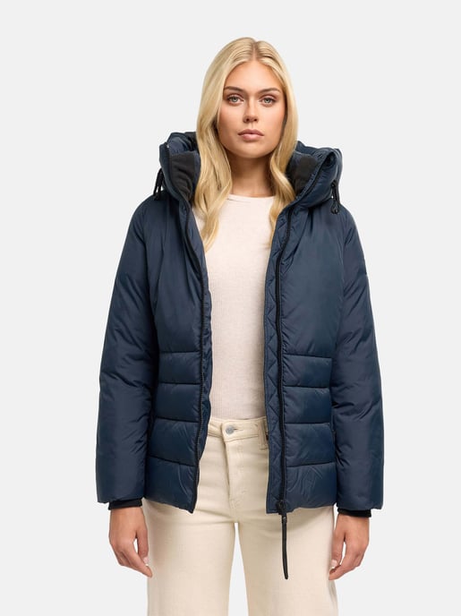 Navahoo Damen Winter Steppjacke Waldengel mit Kapuze - Image 6