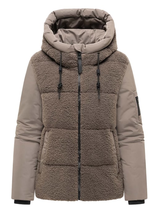 Marikoo Damen Winterjacke Elidee mit Teddyplüsch - Image 1