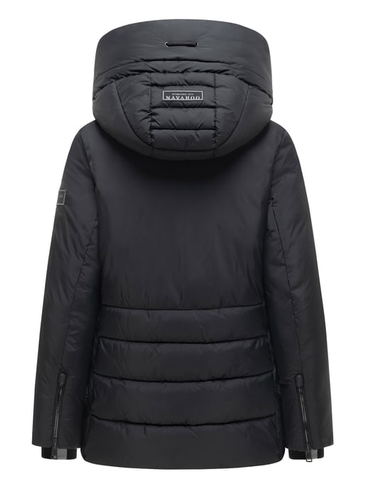 Navahoo Damen Winter Steppjacke Waldengel mit Kapuze - Image 3