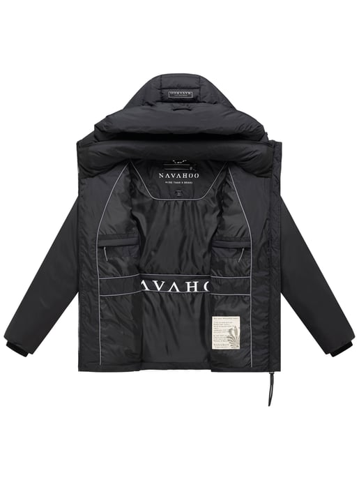 Navahoo Damen Winter Steppjacke Waldengel mit Kapuze - Image 4