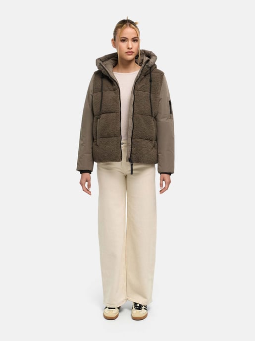 Marikoo Damen Winterjacke Elidee mit Teddyplüsch - Image 5
