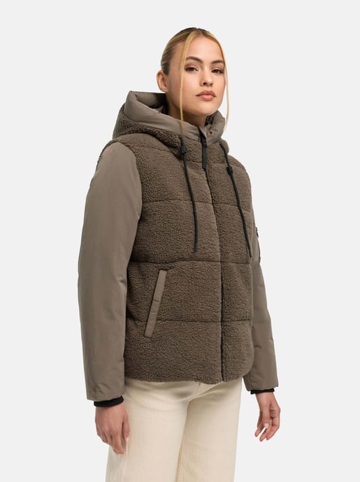 Marikoo Damen Winterjacke Elidee mit Teddyplüsch - Image 6