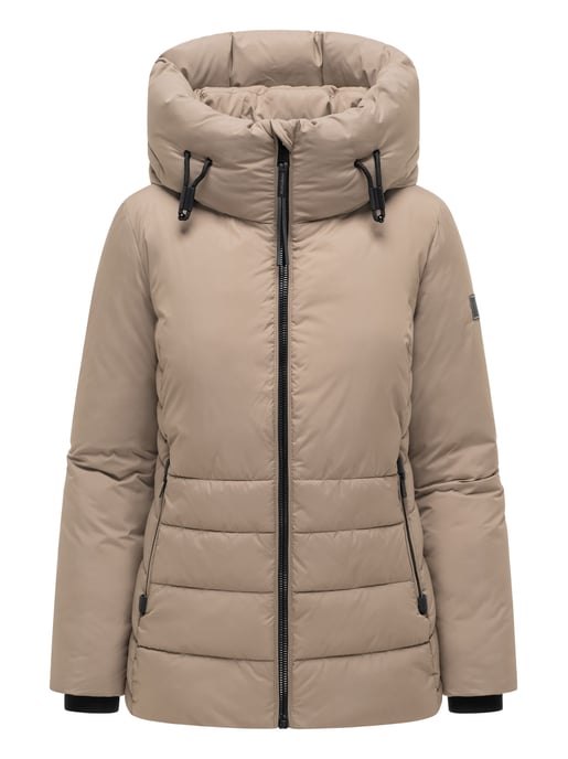Navahoo Damen Winter Steppjacke Waldengel mit Kapuze - Image 1
