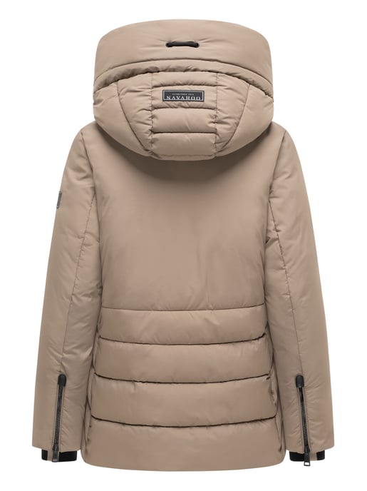 Navahoo Damen Winter Steppjacke Waldengel mit Kapuze - Image 3