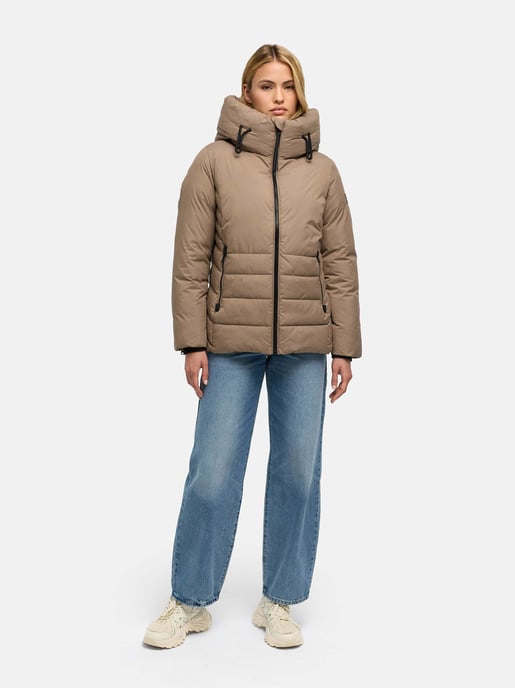Navahoo Damen Winter Steppjacke Waldengel mit Kapuze - Image 5