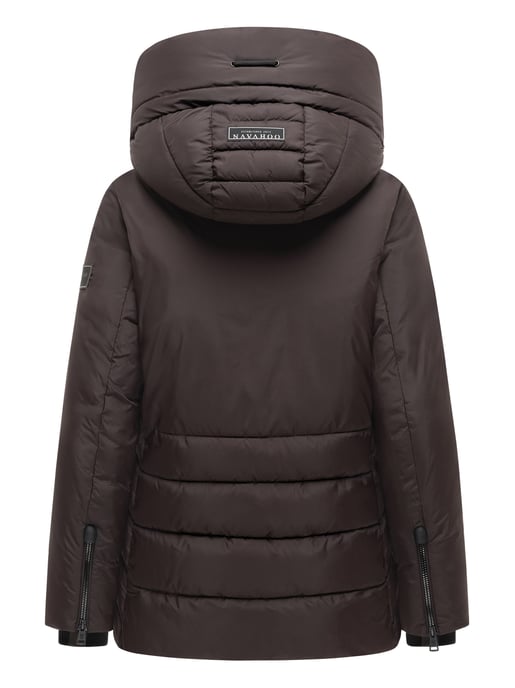 Navahoo Damen Winter Steppjacke Waldengel mit Kapuze - Image 3