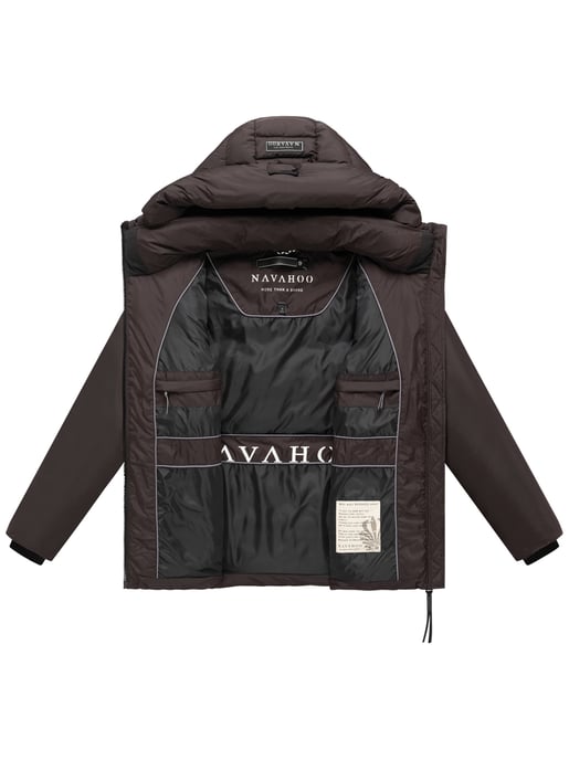 Navahoo Damen Winter Steppjacke Waldengel mit Kapuze - Image 4