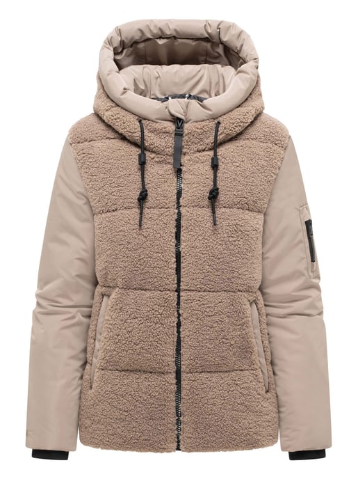 Marikoo Damen Winterjacke Elidee mit Teddyplüsch - Image 1